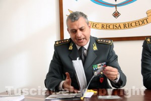 Il colonnello Alfonso Amaturo, comandante provinciale della guardia di finanza