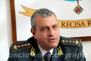 Il colonnello Alfonso Amaturo, comandante provinciale della guardia di finanza