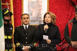 Il comandante Tornatore e il prefetto Scolamiero