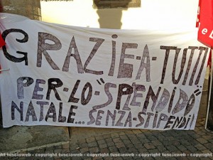Villa Buon Respiro, la protesta in piazza