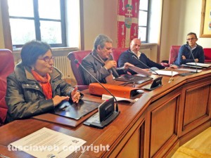 Elvira Federici, Marcello Meroi, Ettore Bacchelli e Andrea Belli