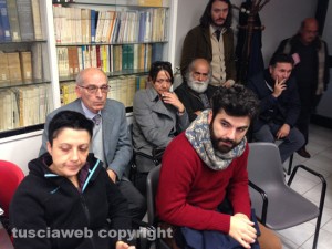 Emanuela Dei e Marco Trulli, dietro a destra, Santucci e Marinelli