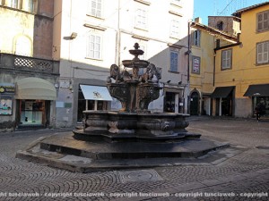 La fontana a piazza delle Erbe