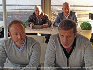 Luigi Maria Buzzi e Claudio Ubertini, dietro Marcosano e Milioni