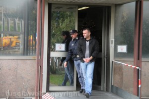 Tentato furto in Villa - Gli arrestati all'uscita dalla questura