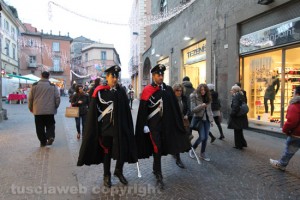I carabinieri a piedi al corso