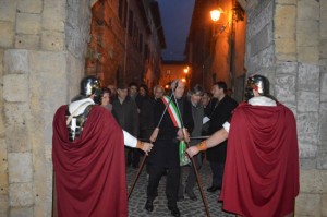 Il sindaco Mazzola inaugura il presepe vivente