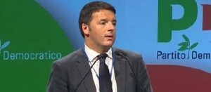 Matteo Renzi all'assemblea nazionale del Pd