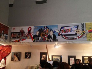 Marcello Meroi alla mostra dell'istituto F. Orioli