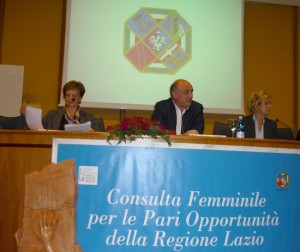 Persichetti, Leodori e Petrangoli alla premiazione del concorso contro la voiolenza di genere