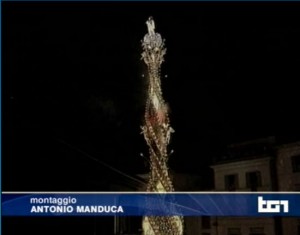 La macchina di santa Rosa al Tg1