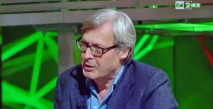 Vittorio Sgarbi a Rai2