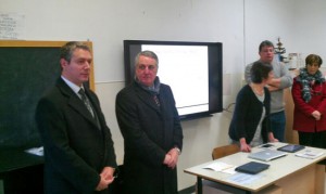 L'assessore Fracassini alla presentazione del progetto Scuola 2.0 a Monterosi 