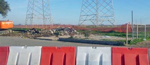 L'area dove c'era il punto vendita dei fratelli Podda
