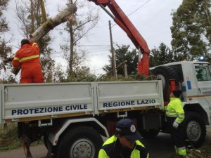 La protezione civile al lavoro 