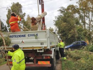 La protezione civile al lavoro 