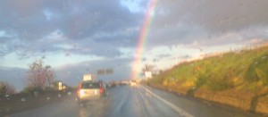 L'arcobaleno sulla superstrada