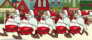 La corsa dei babbi Natale
