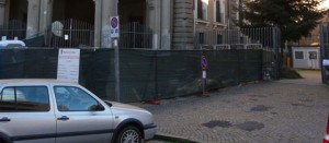 I lavori per l'ascensore al Buratti