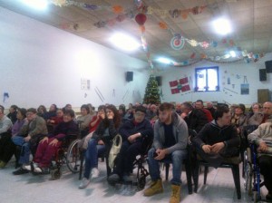 La festa di Natale con i giovani del centro socio-riabilitativo 