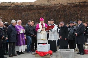 Chiesa di Villanova, la posa della prima pietra