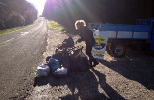 Ripulito il tratto di strada Romana 
