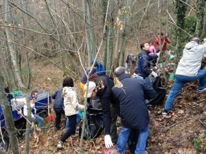 La bonifica di strada Piangoli