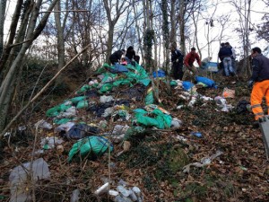 La bonifica di strada Piangoli