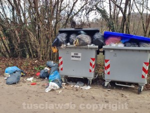 L'isola ecologica in strada Novepani
