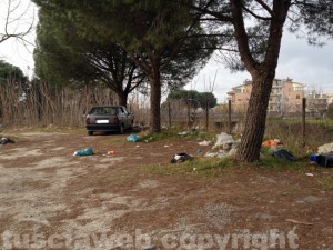 Immondizia tra la Teverina e piazzale Gramsci