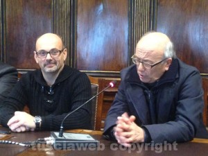 L'assessore Fabrizio Fersini ed Elio Forti