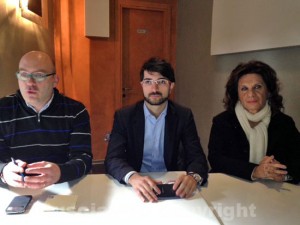 Da sinistra Andrea Scaramuccia, Daniele Sabatini e Laura Allegrini