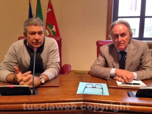 Il presidente della provincia Meroi e il vice Equitani