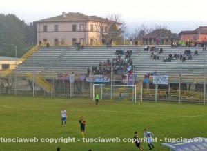 La curva con la tifoseria ospite