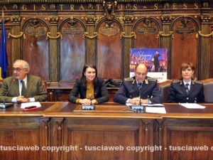 Gli assessori Ricci e Ciambella, il comandate Fainelli e Rita Patara