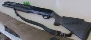 Il fucile sequestrato dai guardiaparco