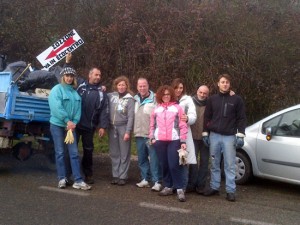 Il gruppo di volontari all'Acquarossa