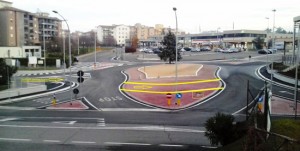 La nuova rotatoria di Santa Lucia