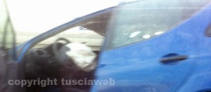 La Mercedes coinvolta nell'incidente