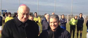 Il vescovo e il presidente della Provincia a "Un gol per la chiesa di Villanova"