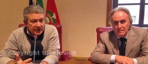Il presidente della provincia Meroi e il vice Equitani