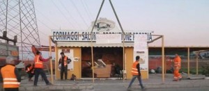 Il chiosco dei Podda inizia ad essere smontato