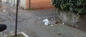 Rifiuti a piazza Crispi