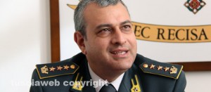 Il colonnello Alfonso Amaturo, comandante provinciale della guardia di finanza