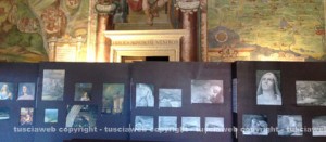 L'allestimento alla sala Regia della mostra