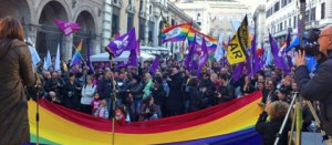 La manifestazione di Roma “Love is Right”