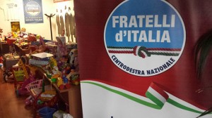 Fratelli d'Italia a via Mariano Romiti