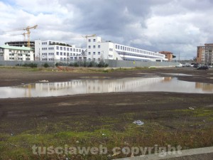 Il parcheggio al tribunale di Viterbo