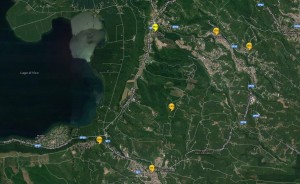 La quantità della pioggia caduta in provincia