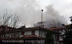 Capranica - Il palazzo in fiamme